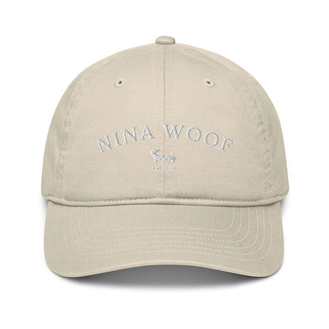 NW Varsity Organic Dad Hat - White Embroidery - Nina Woof