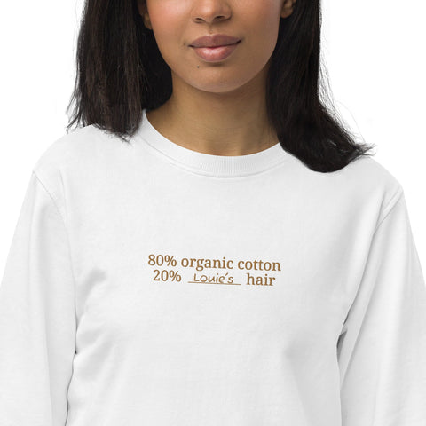 Organic "20% Dog Hair" Custom Sweatshirt - Nina Woof