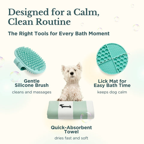 Bath Kit for Dogs – Grooming Set - Nina Woof