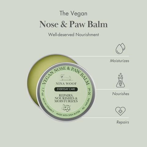 Dog Vegan Nose and Paw Balm - Nina Woof