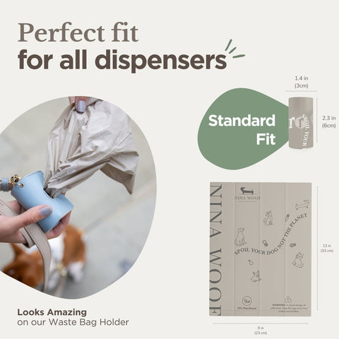 Waste Bags - Biodegradable and Compostable - Nina Woof