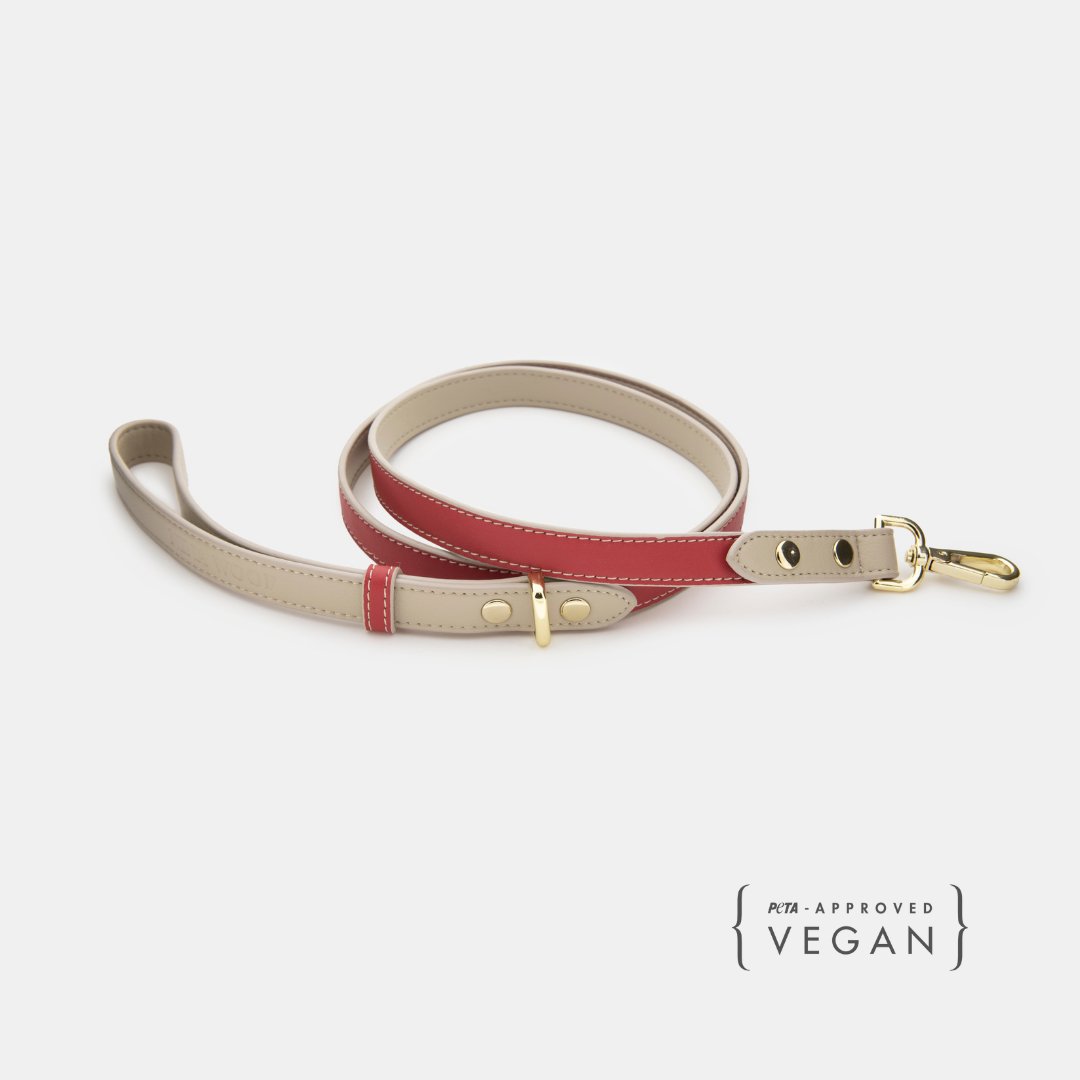 Copenhagen 4ft Vegan Leather Dog Leash Nina Woof