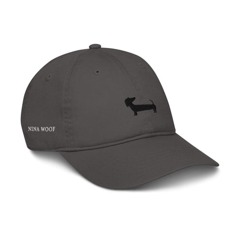 NW Dachshund Dad Hat - Black Embroidery - Nina Woof