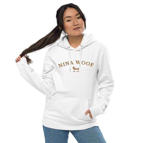 NW Varsity Hoodie - Organic Cotton - Unisex - Beige - Nina Woof