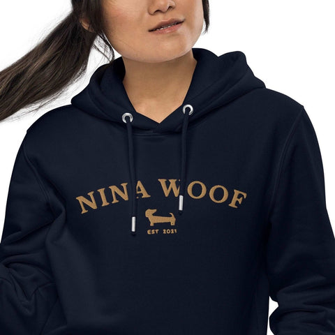 NW Varsity Hoodie - Organic Cotton - Unisex - Beige - Nina Woof