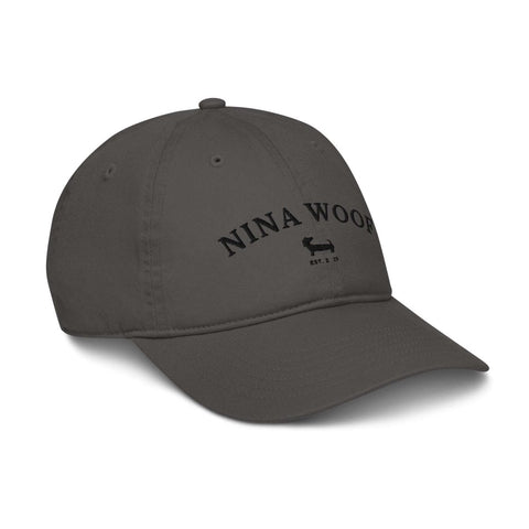 NW Varsity Organic Dad Hat - Black Embroidery - Nina Woof