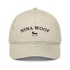 NW Varsity Organic Dad Hat - Black Embroidery - Nina Woof