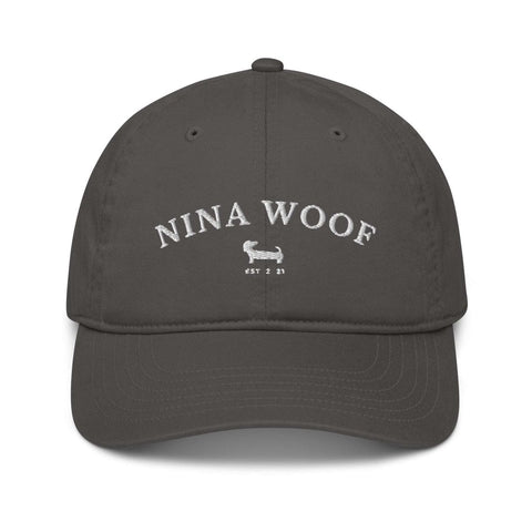 NW Varsity Organic Dad Hat - White Embroidery - Nina Woof