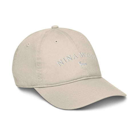 NW Varsity Organic Dad Hat - White Embroidery - Nina Woof