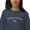 NW Varsity Organic Sweatshirt - White Embroidery - Nina Woof