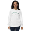 NW Varsity Sweatshirt - Organic Cotton - Unisex - Green Embroidery - Nina Woof