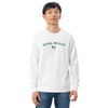 NW Varsity Sweatshirt - Organic Cotton - Unisex - Green Embroidery - Nina Woof